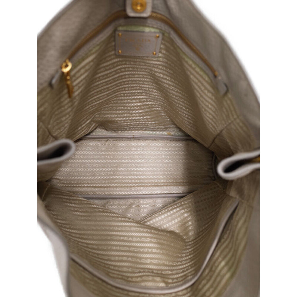 Prada Vitello Daino Tote Bag Gray leather - Picture 3 of 9